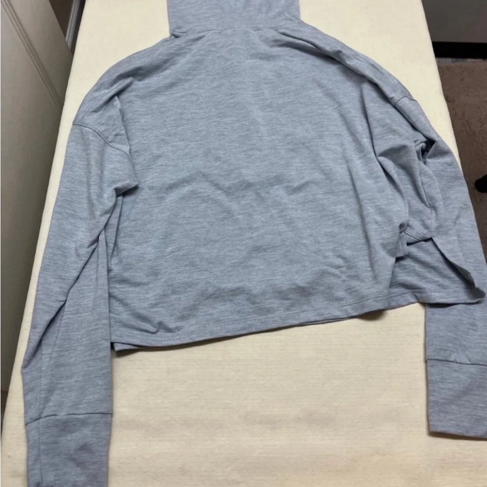 Nike L grey jersey knit light weight yoga hoodie